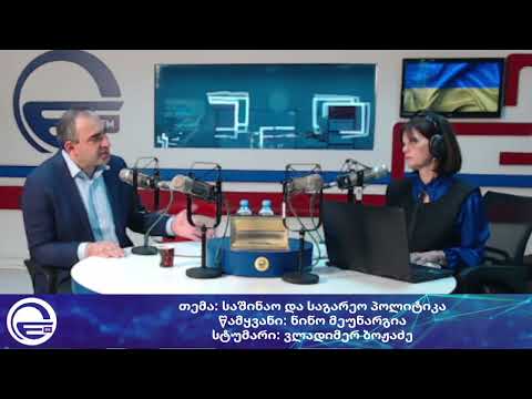 საშინაო და საგარეო პოლიტიკა/“დღის არხი“/“რადიო იმედი,Radio Imedi